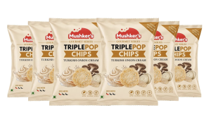 TriplePop Chips – Turkish Onion Cream (Pack of 6)